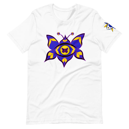 Eye Butterfly white and black T